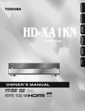 Toshiba HD-XA1 Owner's Manual - English