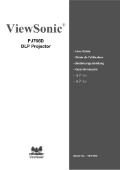 ViewSonic PJ766D User Guide