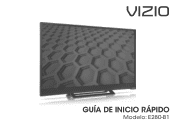 Vizio E280-B1 Quickstart Guide (Spanish)