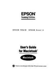 Epson ActionScanner II PC User Manual - TWAIN Mac
