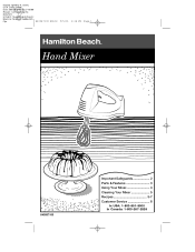 Hamilton Beach 62003 Use & Care
