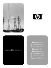 HP 2500L HP Embedded Web Server - User Guide
