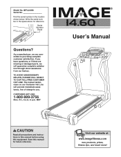 Image Fitness 14.6q Treadmill English Manual