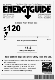 LG LW1515ER Additional Link - Energy Guide
