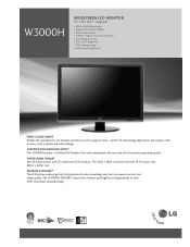 LG W3000H Specification