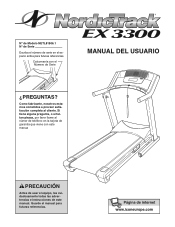 NordicTrack Ex 3300 Treadmill Spanish Manual