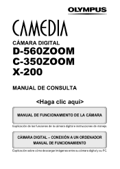 Olympus D560 D-560 Zoom Reference Manual - Spanish (6.6MB)