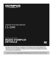 Olympus LS-20M LS-20M Mode d' emploi d賡ill瞨Fran栩s)