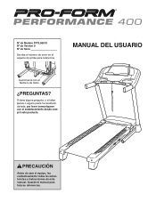 ProForm Performance 400 Treadmill Gesp Manual