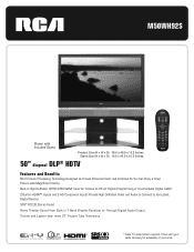 RCA M50WH92S Brochure