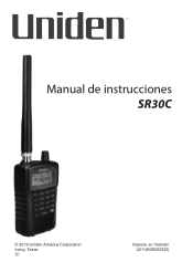 Uniden SR30C Spanish Owner Manual
