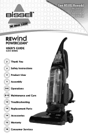 Bissell PowerClean® Rewind Vacuum User Guide