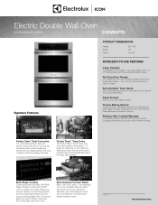 Electrolux E30EW85PPS Product Specifications Sheet English