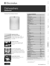Electrolux EIDW6305GS Product Specifications Sheet (English)