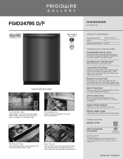 Frigidaire FGID2479SD Product Specifications Sheet