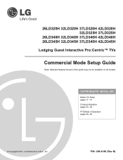 LG 26LD320H Setup Guide
