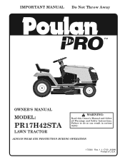 Poulan PR17H42STA User Manual