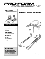ProForm Endurance M7 Treadmill Portuguese Manual
