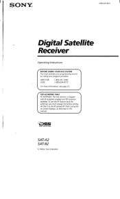 Sony SAS-AD2 Operating Instructions  (primary manual)