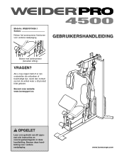 Weider Pro 4500 Dutch Manual