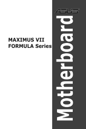 Asus MAXIMUS VII FORMULA User Guide
