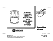 Audiovox VOD8521 Operation Manual