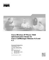 Cisco 7920 Administration Guide