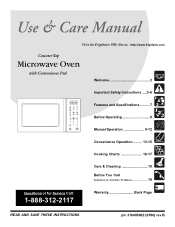 Frigidaire FMCB115GC Use and Care Manual