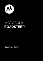 Motorola Roadster Pro ROADSTER - Quick Start Guide