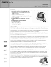 Sony COM-1/B Marketing Specifications (black)