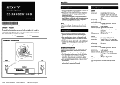 Sony SS-B1000 User Guide