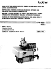 Brother International EF4-B682 Parts Manual - English