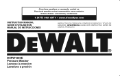 Dewalt DXPW1500E Instruction Manual