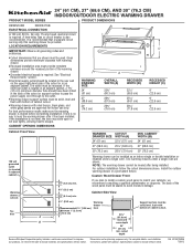 KitchenAid KEWS175BSS Dimension Guide