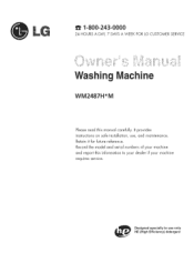 LG WM2487HRM Owners Manual