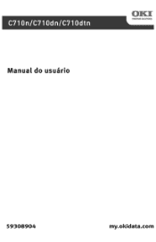 Oki C710n C710 Manual do usu౩o, Portugu