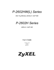 ZyXEL P-2602RL-D3A User Guide