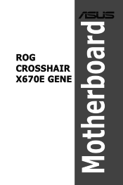 Asus ROG CROSSHAIR X670E GENE Users Manual English
