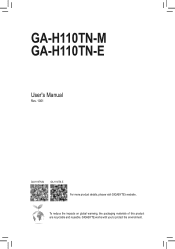 Gigabyte GA-H110TN-M User Manual
