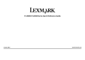 Lexmark Pro5500t Quick Reference