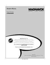 Magnavox 27MS3404 User manual,  English (US)
