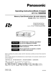 Panasonic AJPCD20P AJPCD20P User Guide
