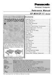 Panasonic CF-M34CGFZKM Reference Guide