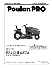 Poulan PR20PH42STA User Manual