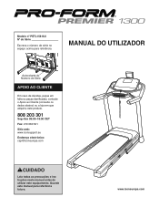 ProForm Premier 1300 Treadmill Portuguese Manual