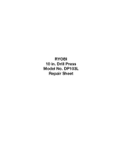 Ryobi P852 User Manual 2