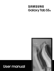 Samsung Galaxy Tab S5e Wi-Fi User Manual