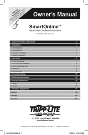 Tripp Lite SUINT3000RTXL2U Owner's Manual for SmartOnline SUINT3000RTXL2U 932882