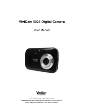 Vivitar 5028 ViviCam 5028 Camera Manual