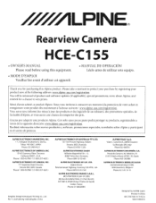 Alpine HCE-C155 Owners Manual